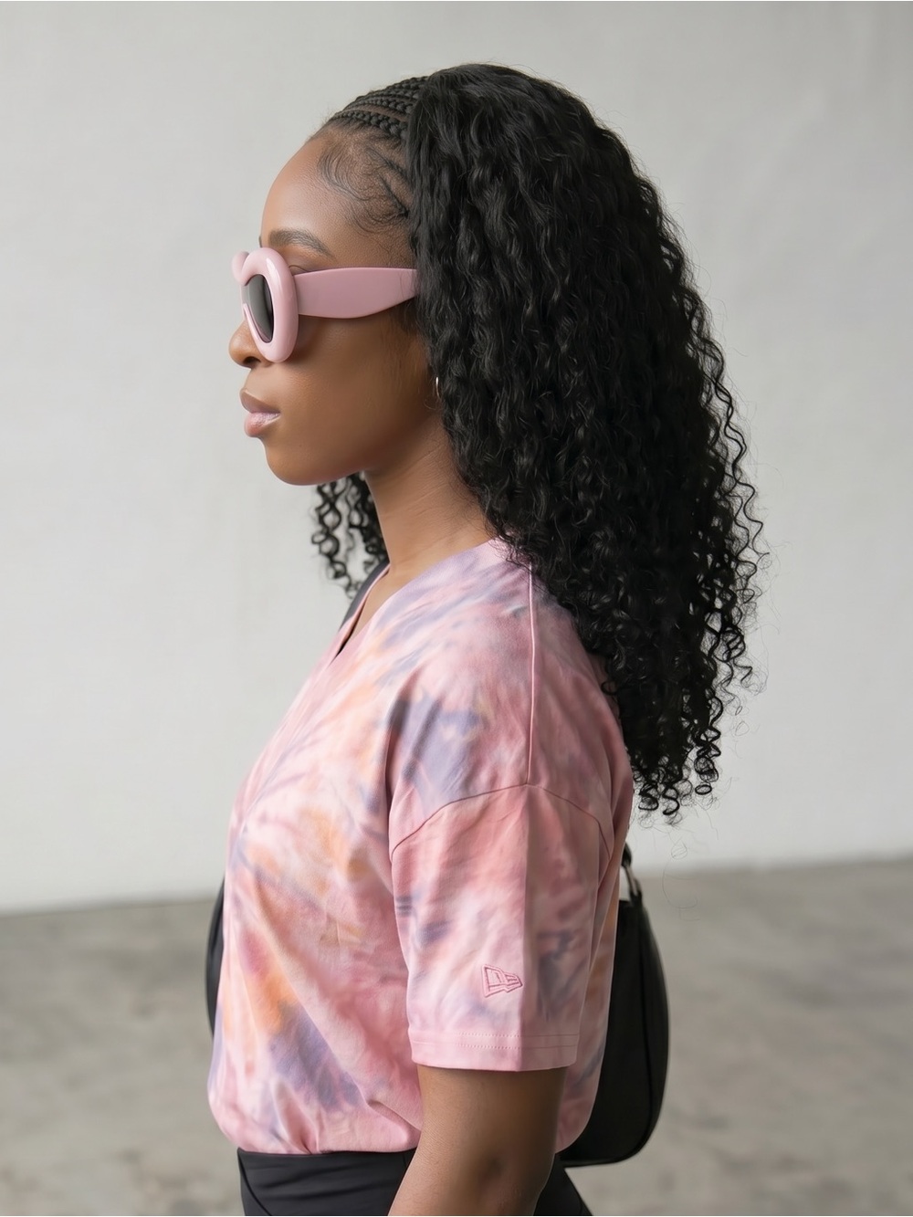 Y2K Inflated Bubble Frame Sunglasses Pink Loewe Inspired Festival NWT